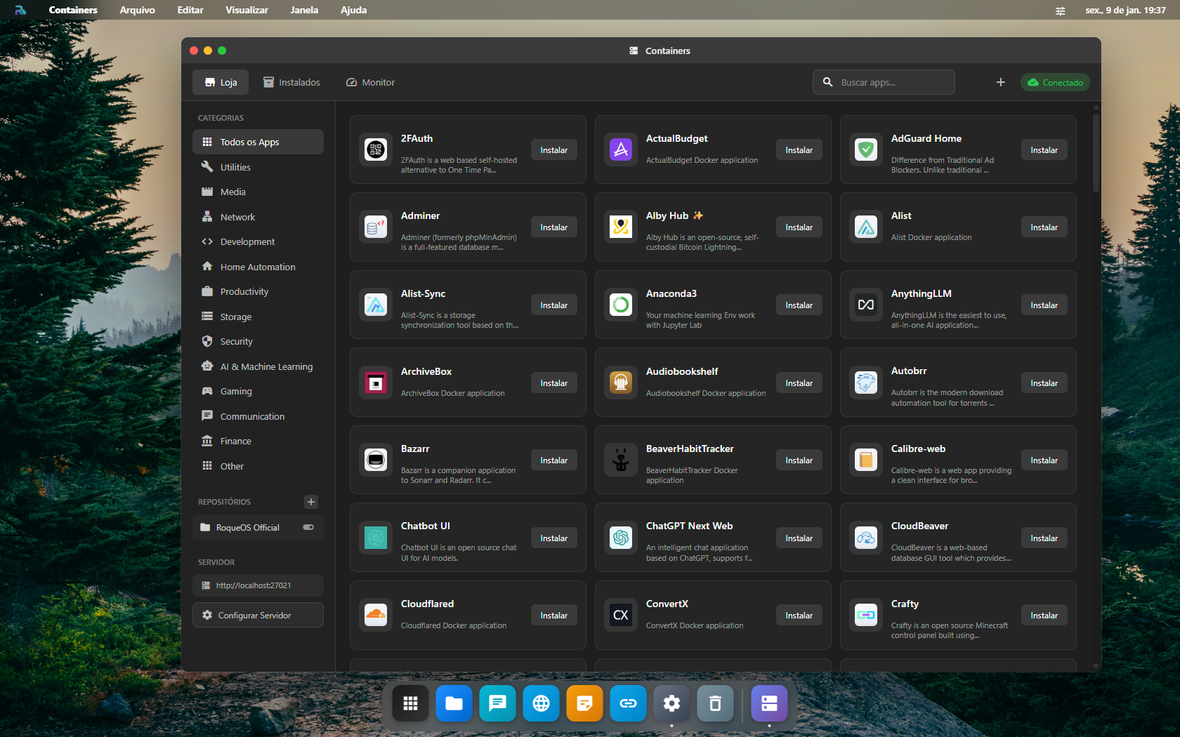 App Store with container catalog