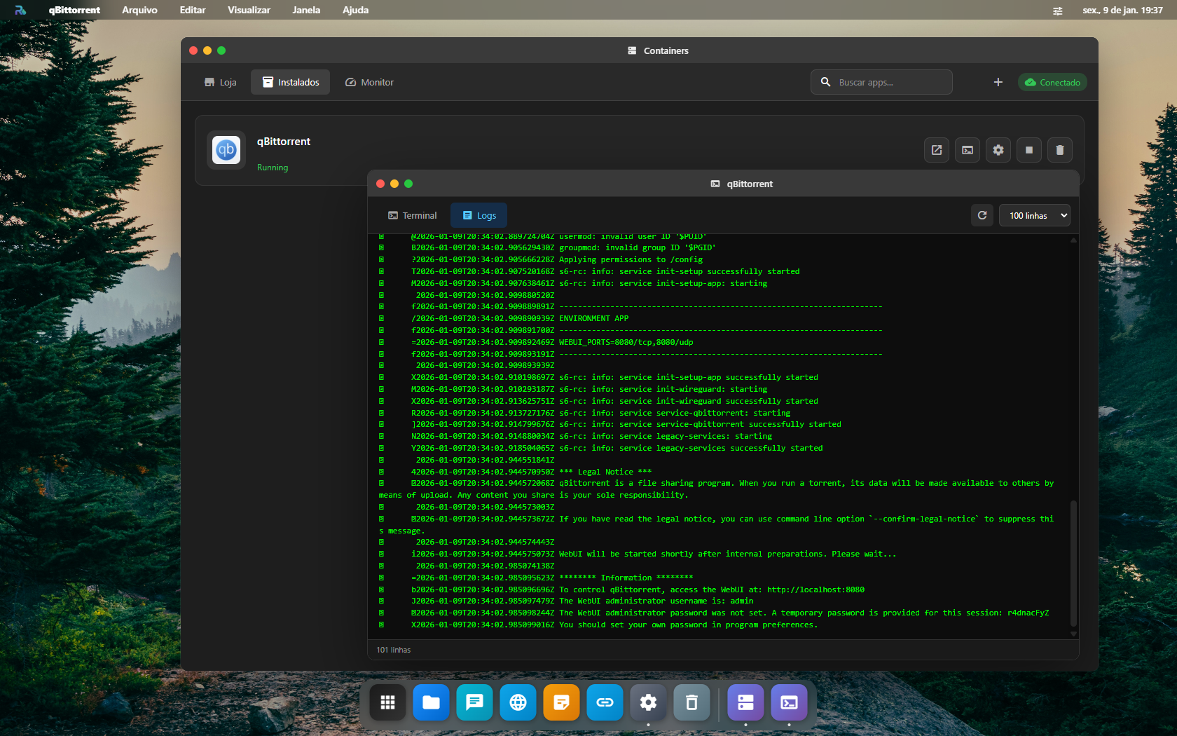 Container logs in real-time