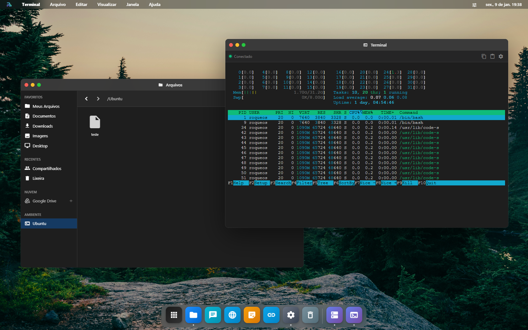 Finder and Terminal sharing the filesystem